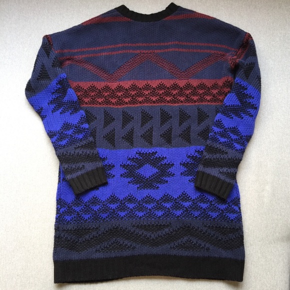 NWOT Geo Print Zip Up Cardigan - Picture 3 of 3